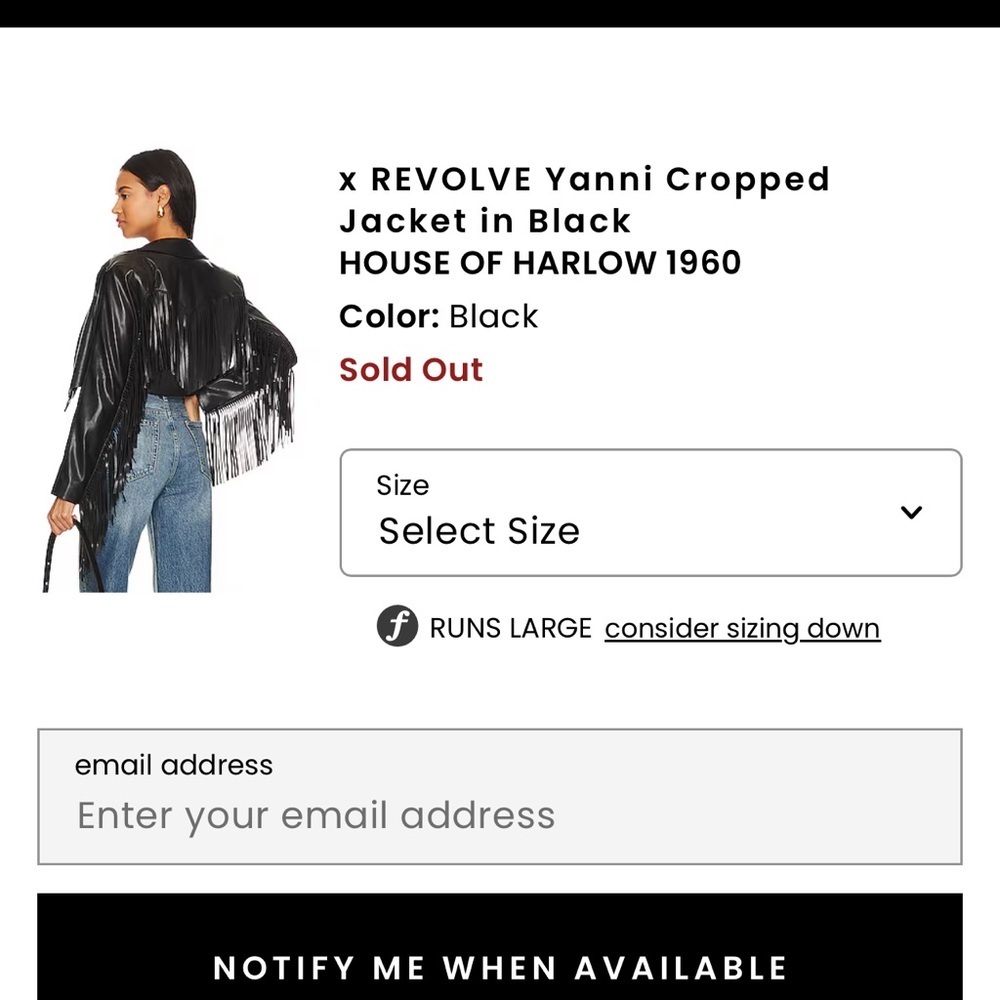 Black Fringe Leather Jacket 🖤 - Picture 10 of 10